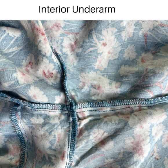 HAUTE HIPPIE | FLORAL MAXI SHIRTDRESS LONG SLEEVE BUTTON FRONT BLUE & WHITE | XL - Picture 7 of 11